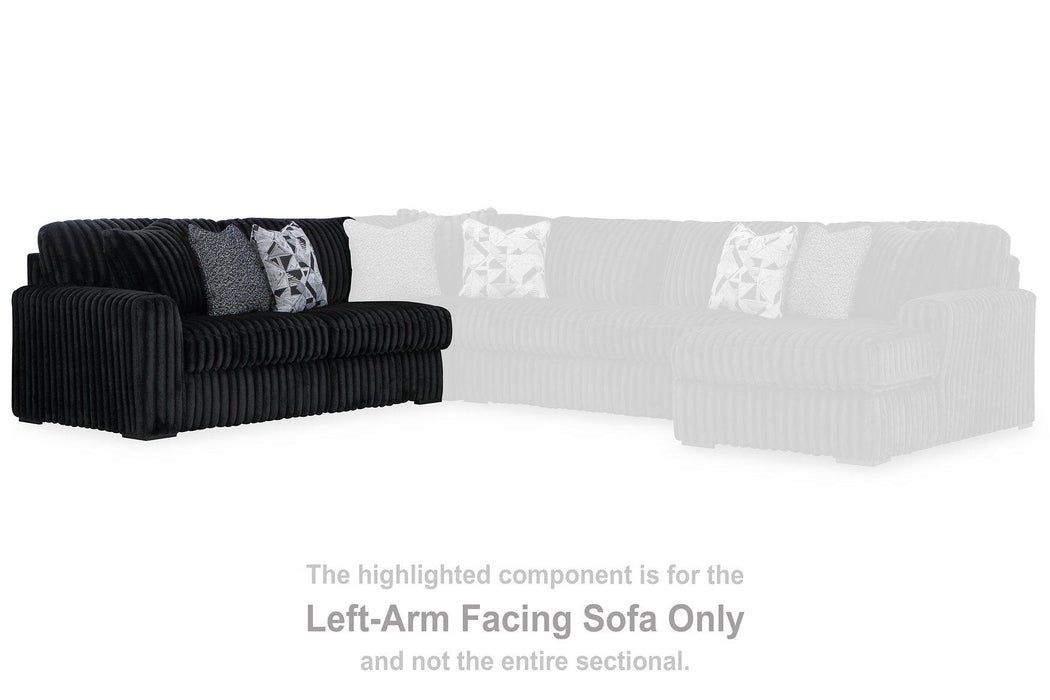 Midnight-Madness Sectional Sofa with Chaise - Furniture Bros & Mattress (Bolingbrook, IL)