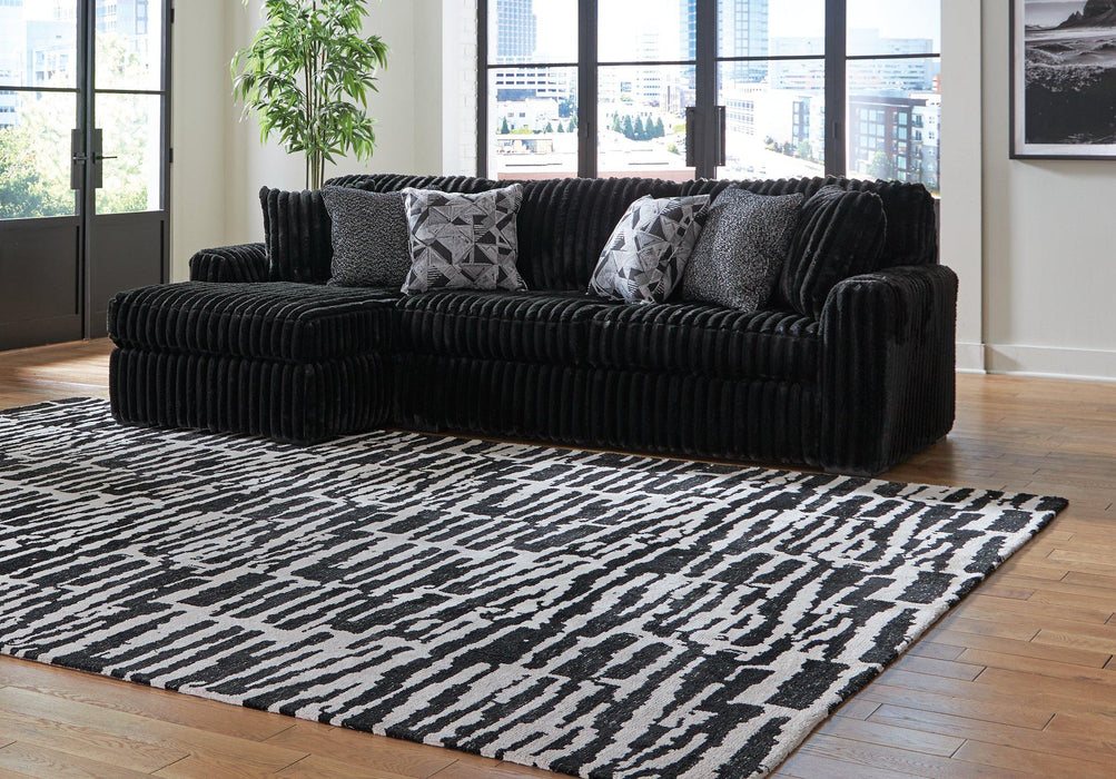 Midnight-Madness Sectional Sofa with Chaise - Furniture Bros & Mattress (Bolingbrook, IL)