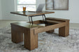 Rosswain Occasional Table Set - Furniture Bros & Mattress (Bolingbrook, IL)