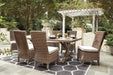 Beachcroft Outdoor Dining Set - Furniture Bros & Mattress (Bolingbrook, IL)