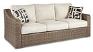 Beachcroft Outdoor Sofa, Lounge Chairs and Fire Pit - Furniture Bros & Mattress (Bolingbrook, IL)