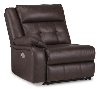 Punch Up Power Reclining Sectional Loveseat with Console - Furniture Bros & Mattress (Bolingbrook, IL)