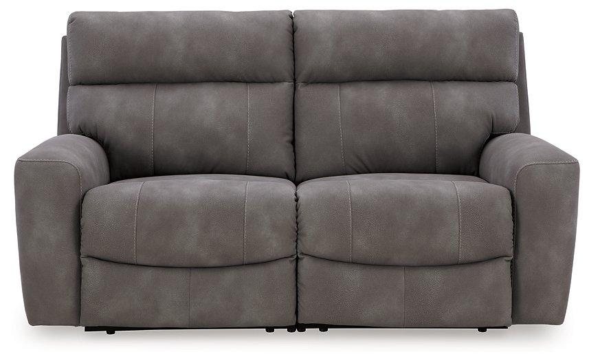 Next-Gen DuraPella Power Reclining Sectional Loveseat - Furniture Bros & Mattress (Bolingbrook, IL)