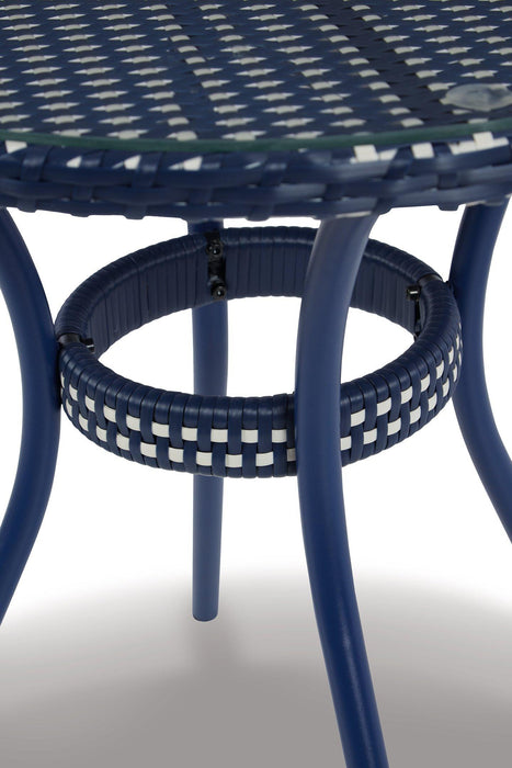 Odyssey Blue Outdoor Table and Chairs (Set of 3) - Furniture Bros & Mattress (Bolingbrook, IL)