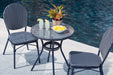 Odyssey Blue Outdoor Table and Chairs (Set of 3) - Furniture Bros & Mattress (Bolingbrook, IL)