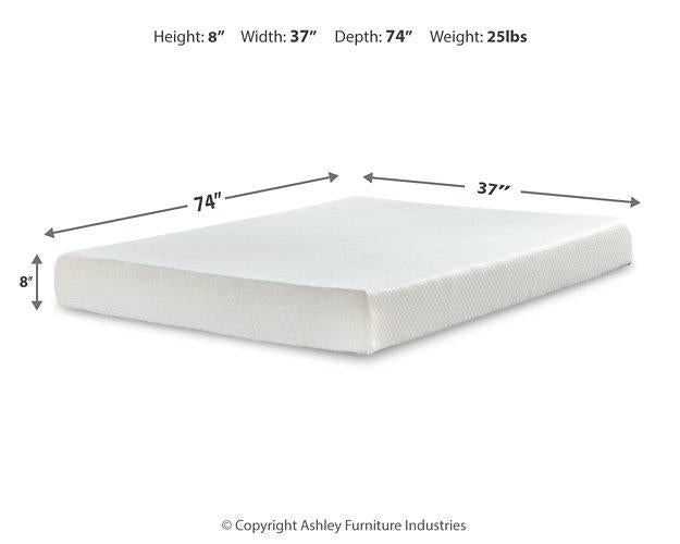 Chime 8 Inch Memory Foam Mattress in a Box - Furniture Bros & Mattress (Bolingbrook, IL)