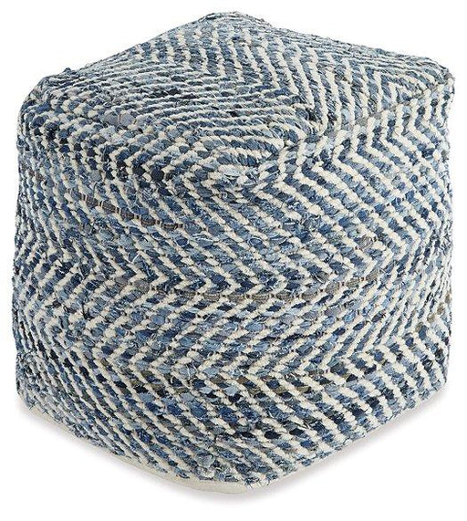 Chevron Pouf - Furniture Bros & Mattress (Bolingbrook, IL)