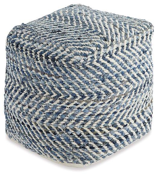 Chevron Pouf - Furniture Bros & Mattress (Bolingbrook, IL)