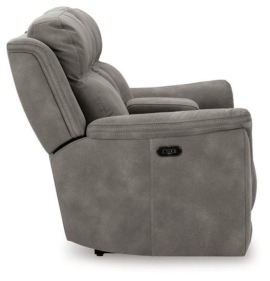Next-Gen DuraPella Power Reclining Loveseat with Console - Furniture Bros & Mattress (Bolingbrook, IL)