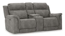 Next-Gen DuraPella Power Reclining Loveseat with Console - Furniture Bros & Mattress (Bolingbrook, IL)
