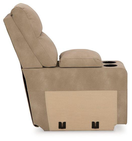 Next-Gen DuraPella Power Reclining Sectional Loveseat with Console - Furniture Bros & Mattress (Bolingbrook, IL)