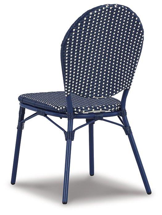 Odyssey Blue Outdoor Table and Chairs (Set of 3) - Furniture Bros & Mattress (Bolingbrook, IL)