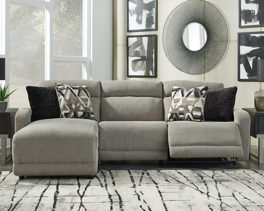 Colleyville Power Reclining Sectional with Chaise - Furniture Bros & Mattress (Bolingbrook, IL)
