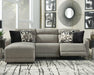 Colleyville Power Reclining Sectional with Chaise - Furniture Bros & Mattress (Bolingbrook, IL)