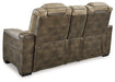 Next-Gen DuraPella Power Reclining Loveseat with Console - Furniture Bros & Mattress (Bolingbrook, IL)