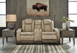 Next-Gen DuraPella Power Reclining Loveseat with Console - Furniture Bros & Mattress (Bolingbrook, IL)