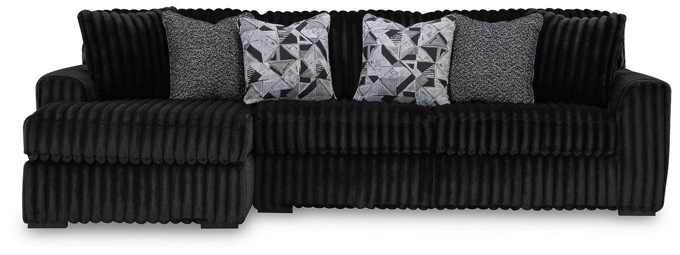 Midnight-Madness Sectional Sofa with Chaise - Furniture Bros & Mattress (Bolingbrook, IL)
