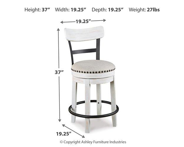 Valebeck Counter Height Bar Stool - Furniture Bros & Mattress (Bolingbrook, IL)