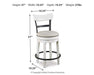 Valebeck Counter Height Bar Stool - Furniture Bros & Mattress (Bolingbrook, IL)