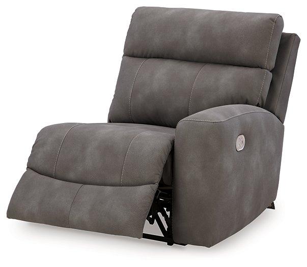 Next-Gen DuraPella Power Reclining Sectional Loveseat with Console - Furniture Bros & Mattress (Bolingbrook, IL)