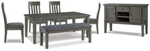 Hallanden Dining Room Set - Furniture Bros & Mattress (Bolingbrook, IL)