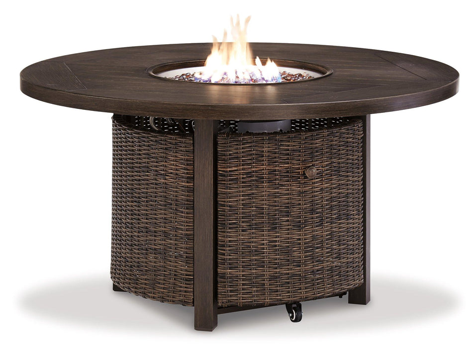 Paradise Trail Outdoor Sofa, Lounge Chairs and Fire Pit Table - Furniture Bros & Mattress (Bolingbrook, IL)