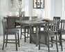 Hallanden Counter Height Dining Room Set - Furniture Bros & Mattress (Bolingbrook, IL)