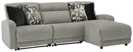Colleyville Power Reclining Sectional with Chaise - Furniture Bros & Mattress (Bolingbrook, IL)