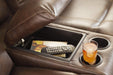 Edmar Power Reclining Loveseat with Console - Furniture Bros & Mattress (Bolingbrook, IL)