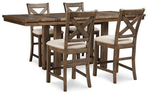 Moriville Counter Height Dining Set - Furniture Bros & Mattress (Bolingbrook, IL)
