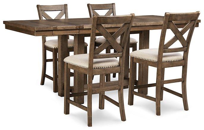 Moriville Counter Height Dining Set - Furniture Bros & Mattress (Bolingbrook, IL)