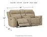 Next-Gen DuraPella Power Reclining Loveseat with Console - Furniture Bros & Mattress (Bolingbrook, IL)