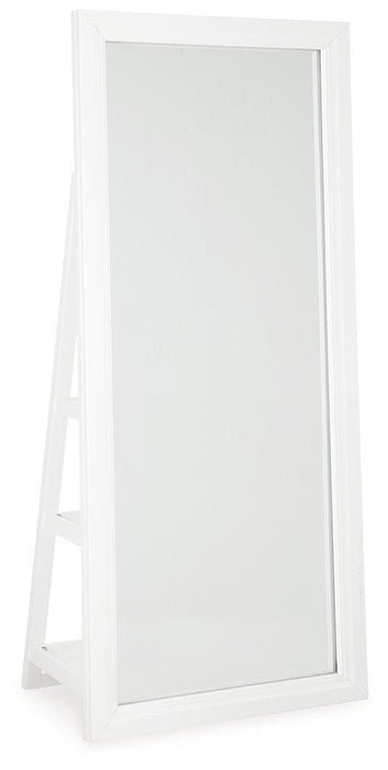 Evesen Floor Standing Mirror/Storage - Furniture Bros & Mattress (Bolingbrook, IL)