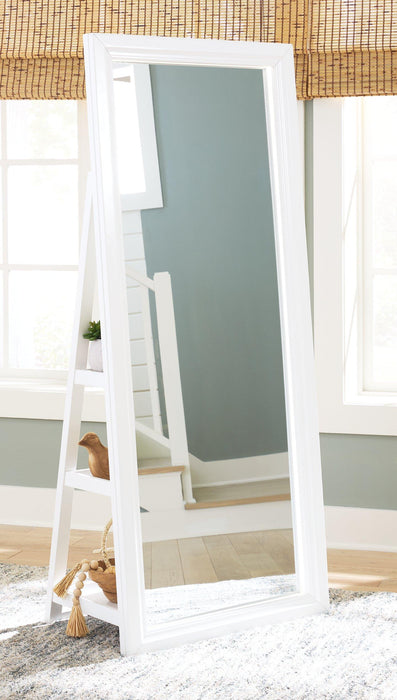 Evesen Floor Standing Mirror/Storage - Furniture Bros & Mattress (Bolingbrook, IL)
