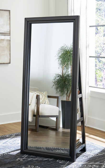 Evesen Floor Standing Mirror/Storage - Furniture Bros & Mattress (Bolingbrook, IL)