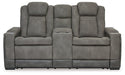 Next-Gen DuraPella Power Reclining Loveseat with Console - Furniture Bros & Mattress (Bolingbrook, IL)