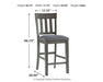 Hallanden Counter Height Dining Room Set - Furniture Bros & Mattress (Bolingbrook, IL)