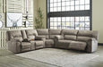 Cavalcade 3-Piece Power Reclining Sectional - Furniture Bros & Mattress (Bolingbrook, IL)