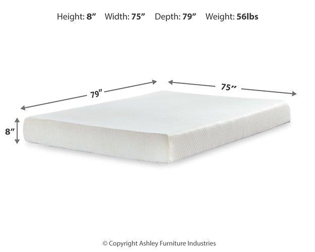 Chime 8 Inch Memory Foam Mattress in a Box - Furniture Bros & Mattress (Bolingbrook, IL)