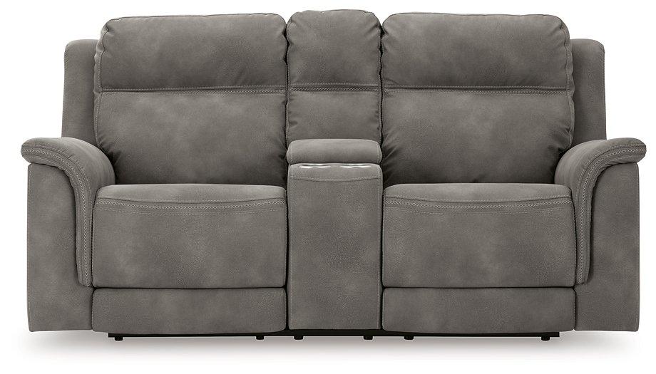 Next-Gen DuraPella Power Reclining Loveseat with Console - Furniture Bros & Mattress (Bolingbrook, IL)