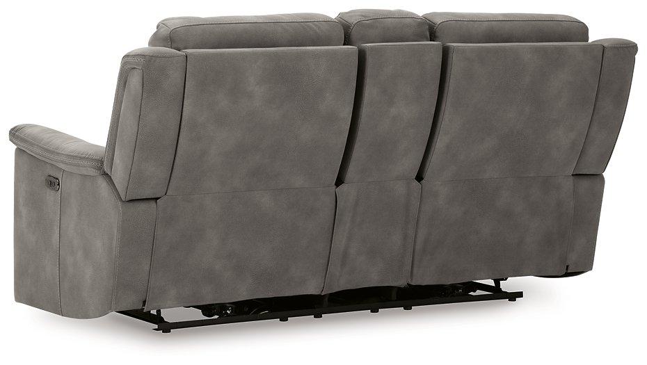 Next-Gen DuraPella Power Reclining Loveseat with Console - Furniture Bros & Mattress (Bolingbrook, IL)