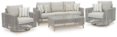Seton Creek Outdoor Upholstery Set - Furniture Bros & Mattress (Bolingbrook, IL)