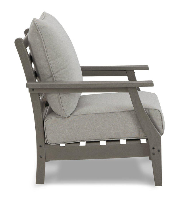 Visola Outdoor Sofa and Loveseat Set - Furniture Bros & Mattress (Bolingbrook, IL)