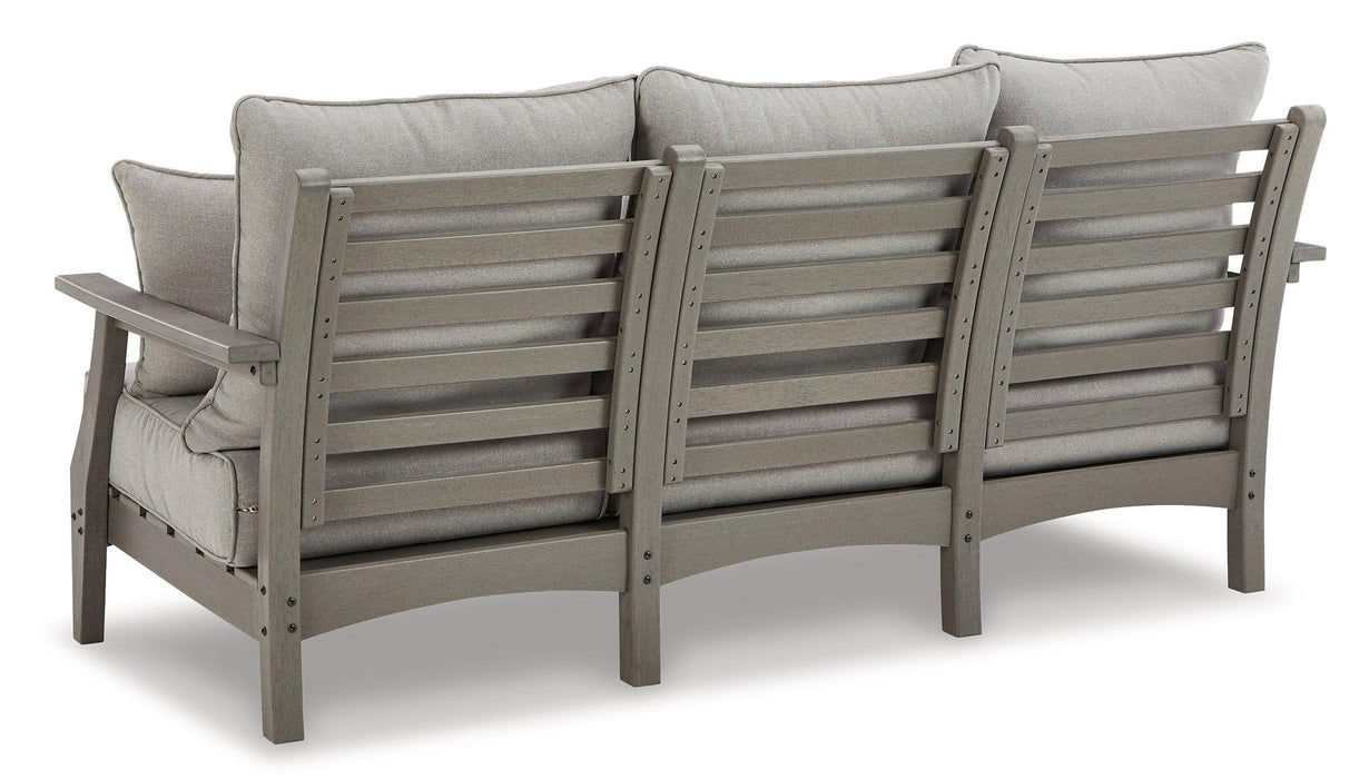 Visola Outdoor Sofa and Loveseat Set - Furniture Bros & Mattress (Bolingbrook, IL)