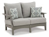 Visola Outdoor Sofa and Loveseat Set - Furniture Bros & Mattress (Bolingbrook, IL)