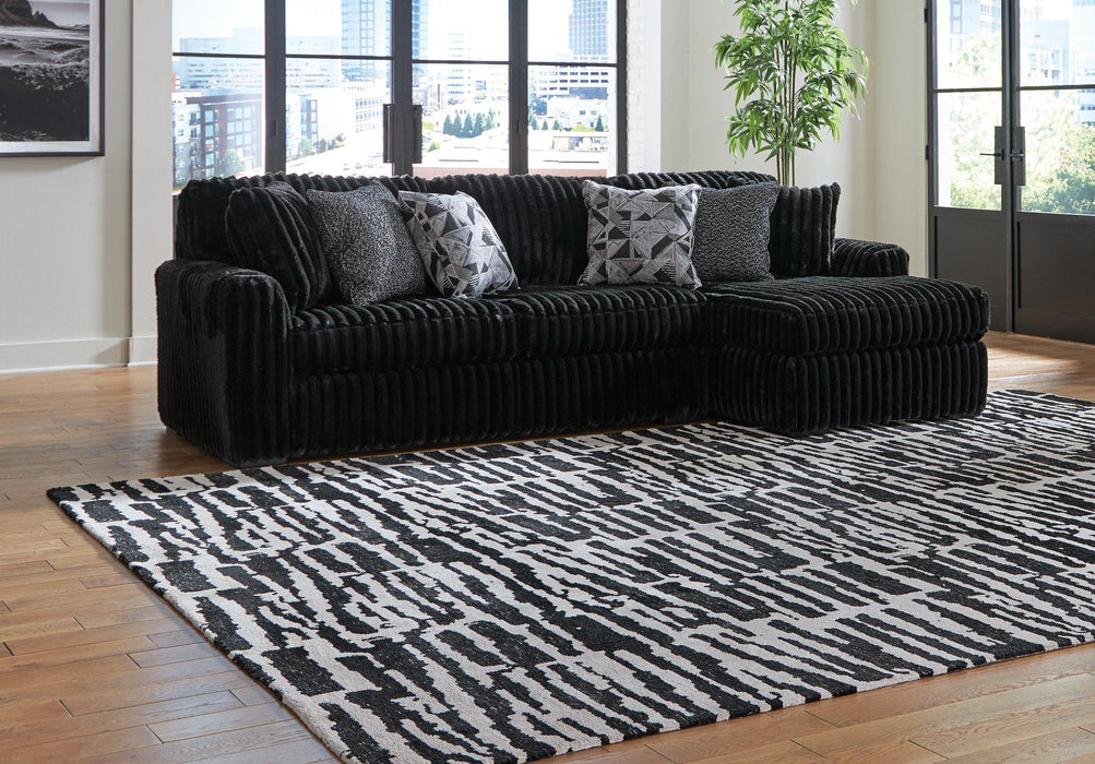 Midnight-Madness Sectional Sofa with Chaise - Furniture Bros & Mattress (Bolingbrook, IL)