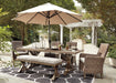 Beachcroft Outdoor Dining Set - Furniture Bros & Mattress (Bolingbrook, IL)