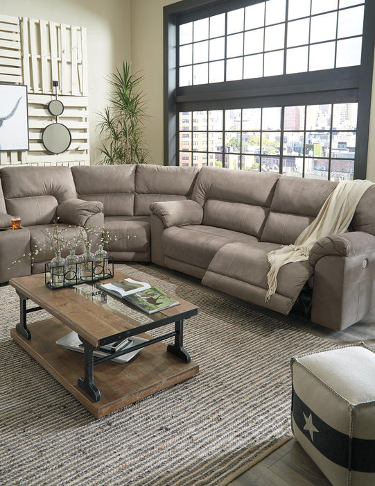Cavalcade 3-Piece Power Reclining Sectional - Furniture Bros & Mattress (Bolingbrook, IL)