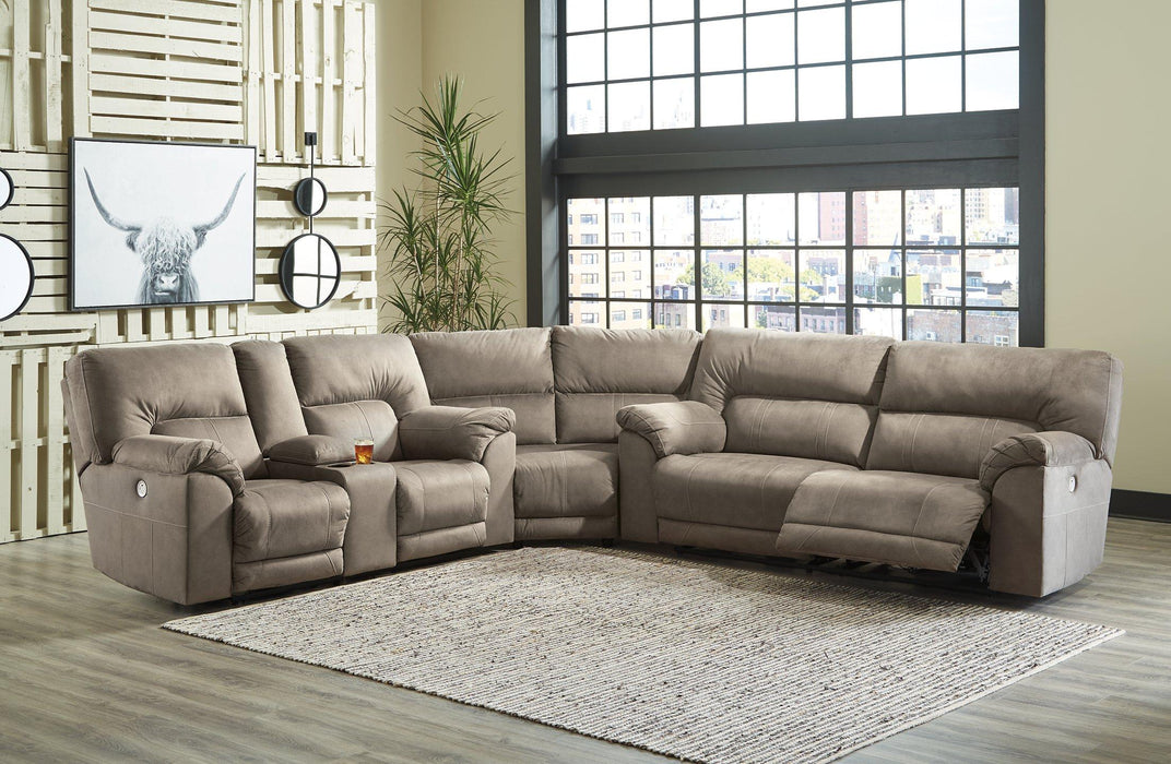 Cavalcade 3-Piece Power Reclining Sectional - Furniture Bros & Mattress (Bolingbrook, IL)