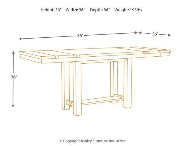 Moriville Counter Height Dining Set - Furniture Bros & Mattress (Bolingbrook, IL)